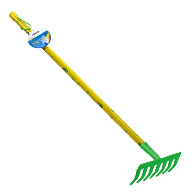 Stocker Rastrello 78 cm 7 denti colore verde KIDS GARDEN