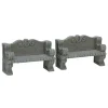 Stone Bench Set of 2 Cod. 74612
