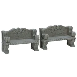 Stone Bench Set of 2 Cod. 74612
