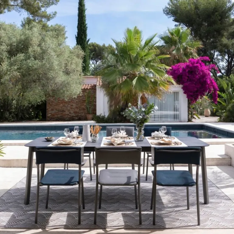 Tavolo da giardino allungabile ORON 170/205x100 cm LaFuma LFM5322 Fusain/Titane