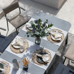 Tavolo da giardino allungabile ORON 170/205x100 cm LaFuma LFM5322 Fusain/Titane