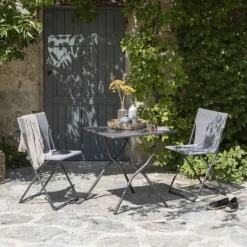 Tavolo da giardino pieghevole BALCONY 70x70 cm LaFuma LFM5357 CB Titane/Titane