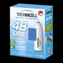 Thermacell Ricarica 48 ore - 4 Cartucce di Gas Butano + 12 Piastrine