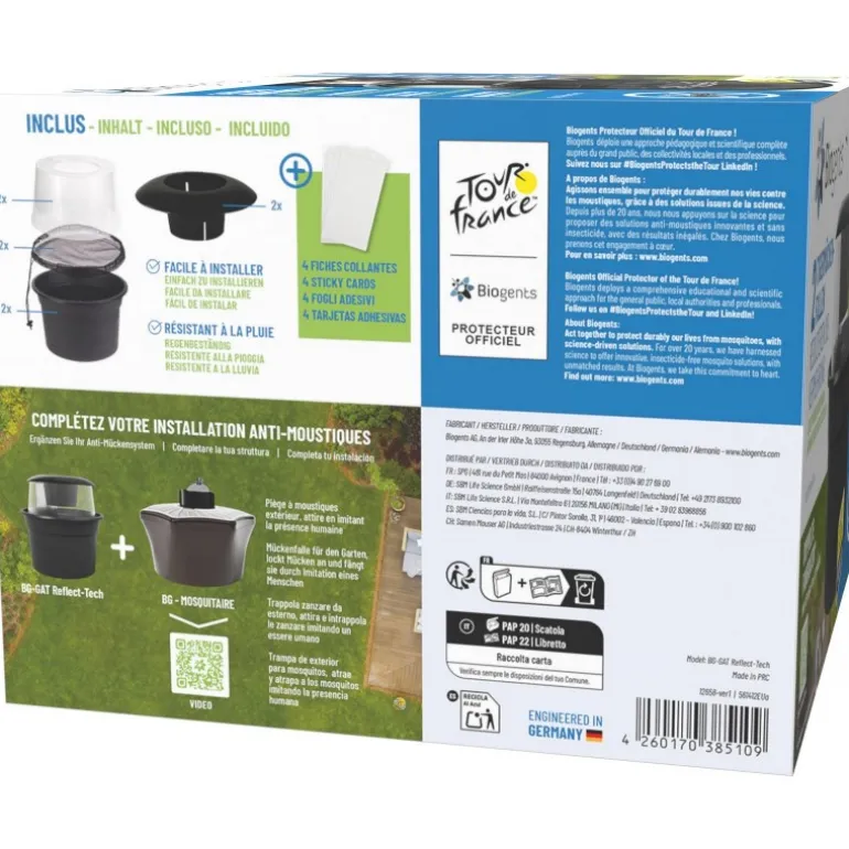 Trappola da esterno per zanzara tigre Biogents BG-GAT Reflect-tech (X2)