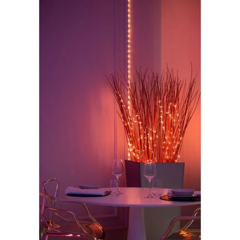 Twinkly DOTS Striscia 20 m 400 Led RGB BT + WiFi Cavo Trasparente