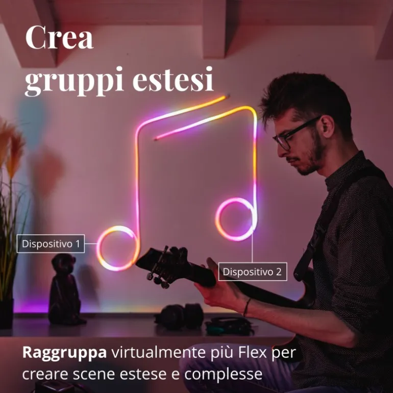 Twinkly FLEX Tubo Flessibile 2 m 192 Led RGB BT + WiFi