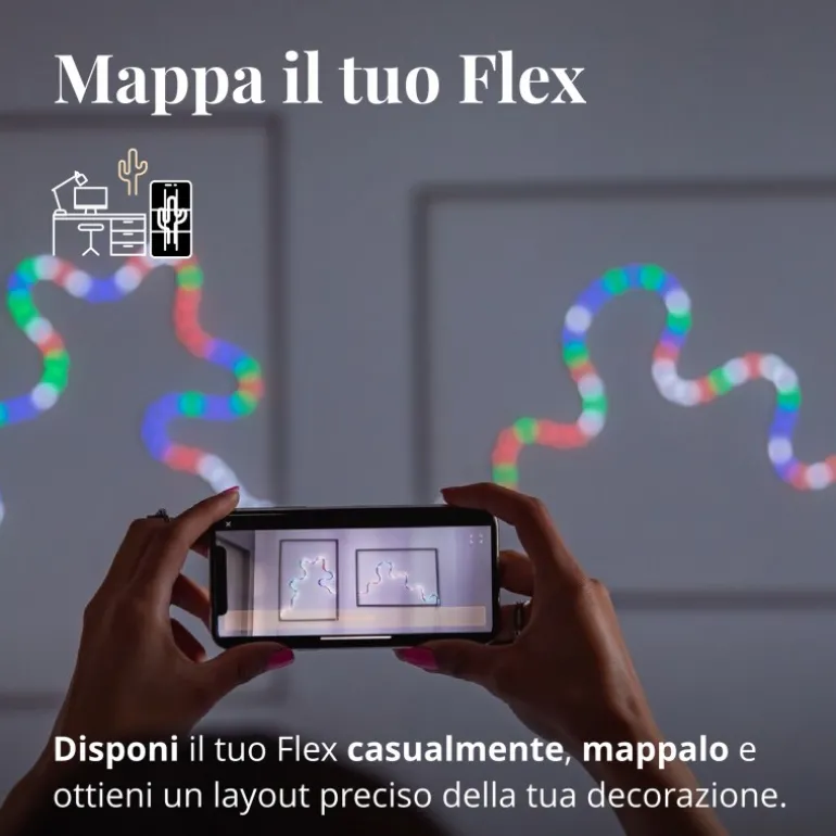 Twinkly FLEX Tubo Flessibile 2 m 192 Led RGB BT + WiFi
