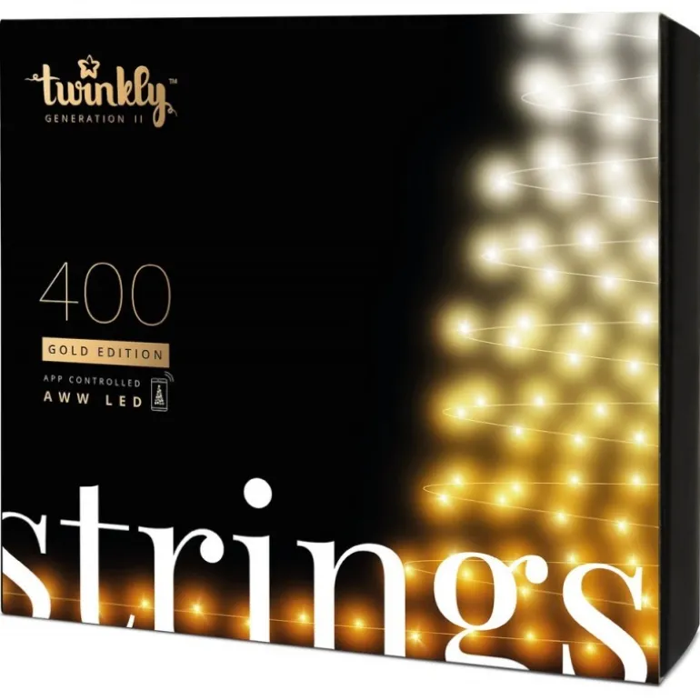 Twinkly STRINGS Luci di Natale Smart 400 Led AWW II Generazione